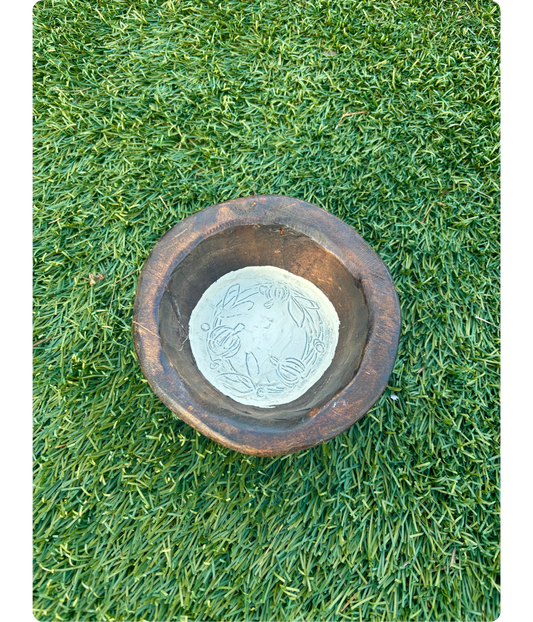 Fall Wreath Petite Round Dough Bowl