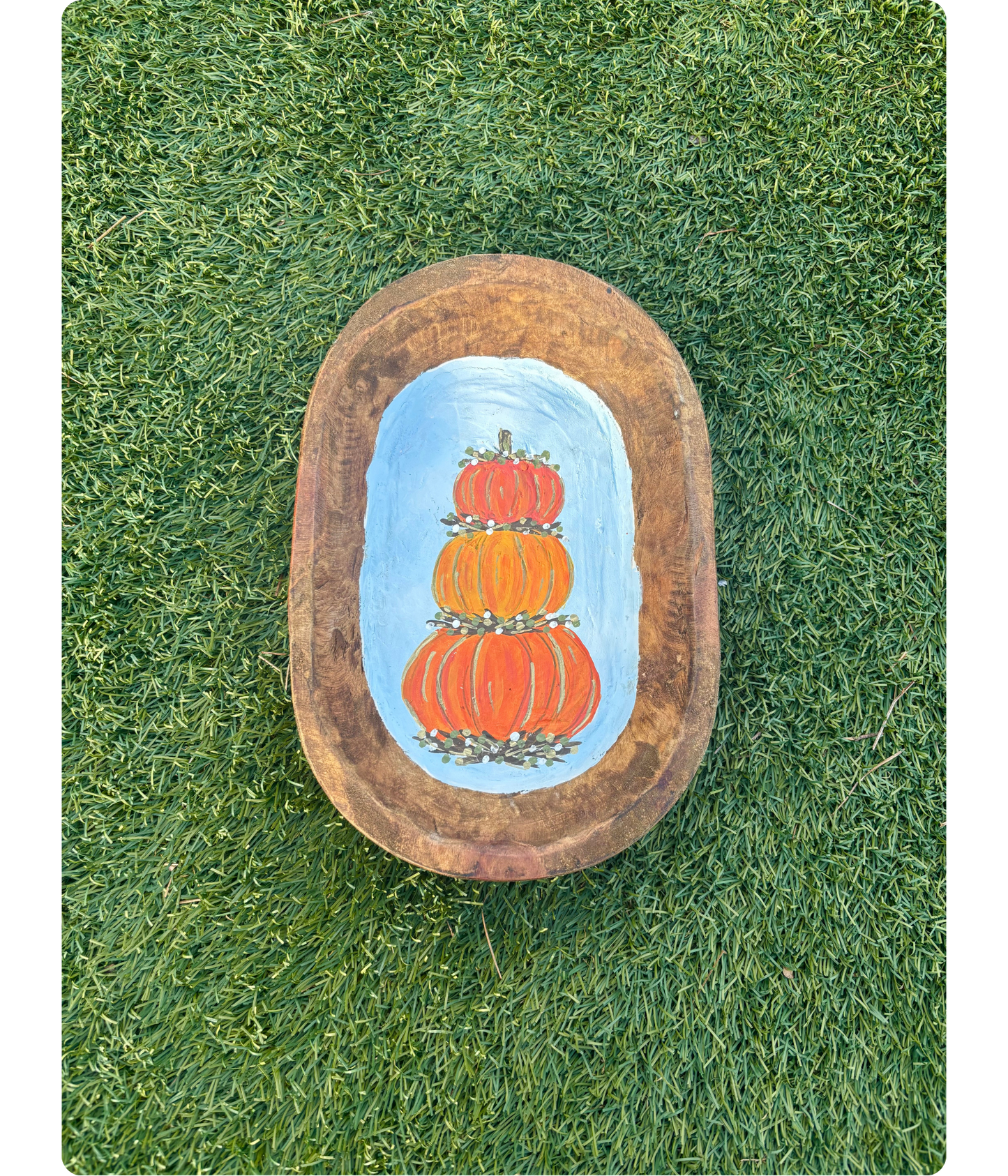 Pumpkin Stack Large Dough Bowl