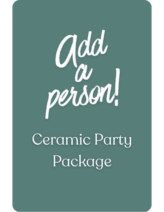 Ceramic Painting Party Package - Additional Person
