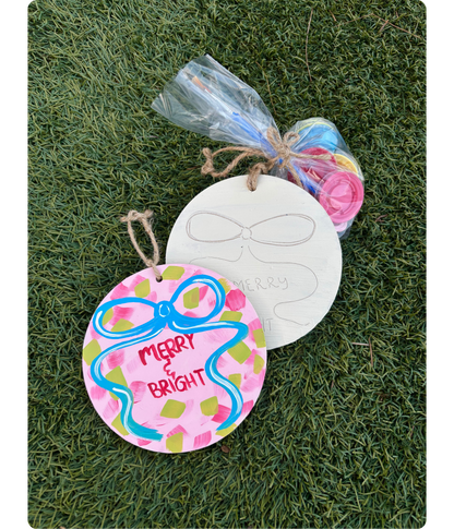 DIY 6" Merry & Bright Ornament