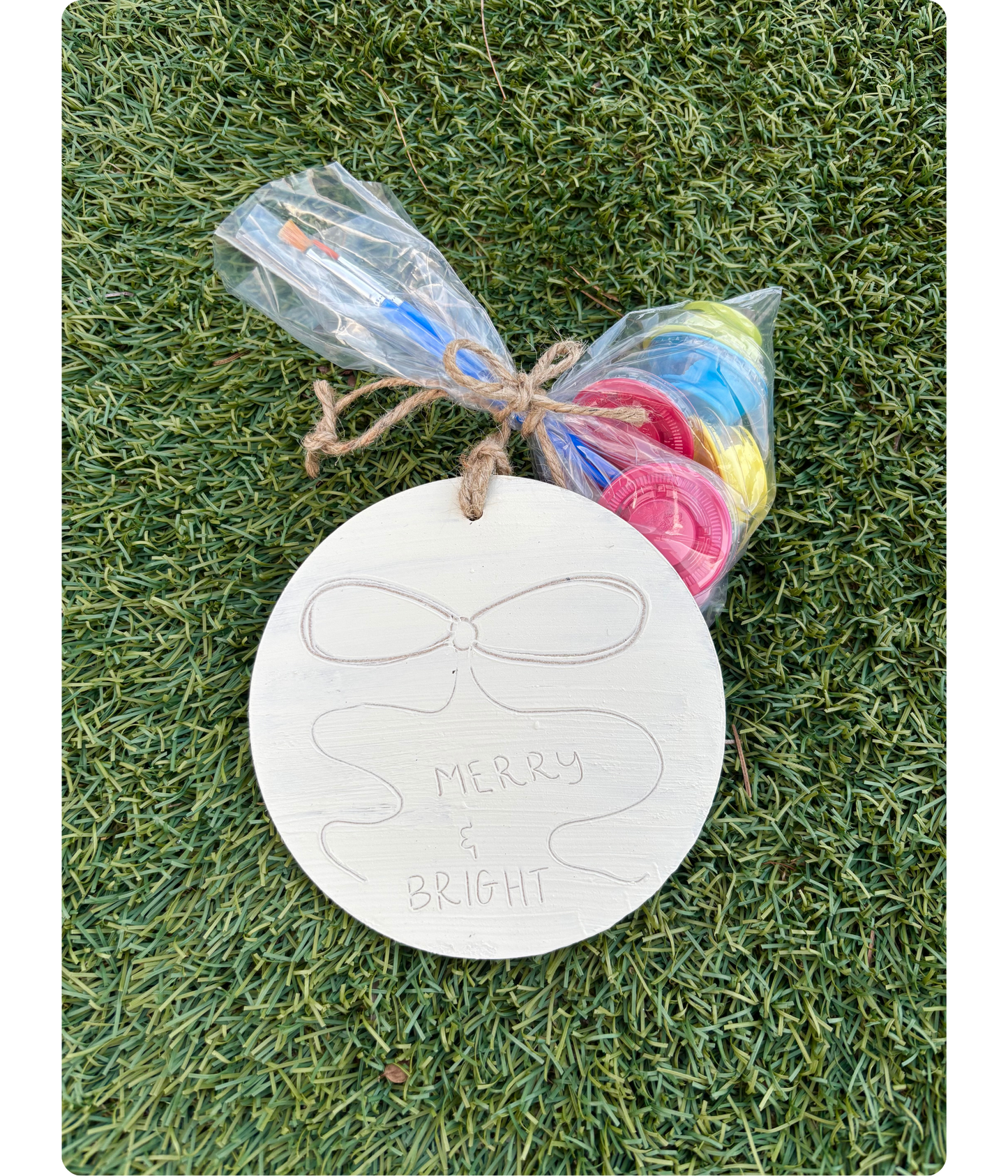 DIY 6" Merry & Bright Ornament