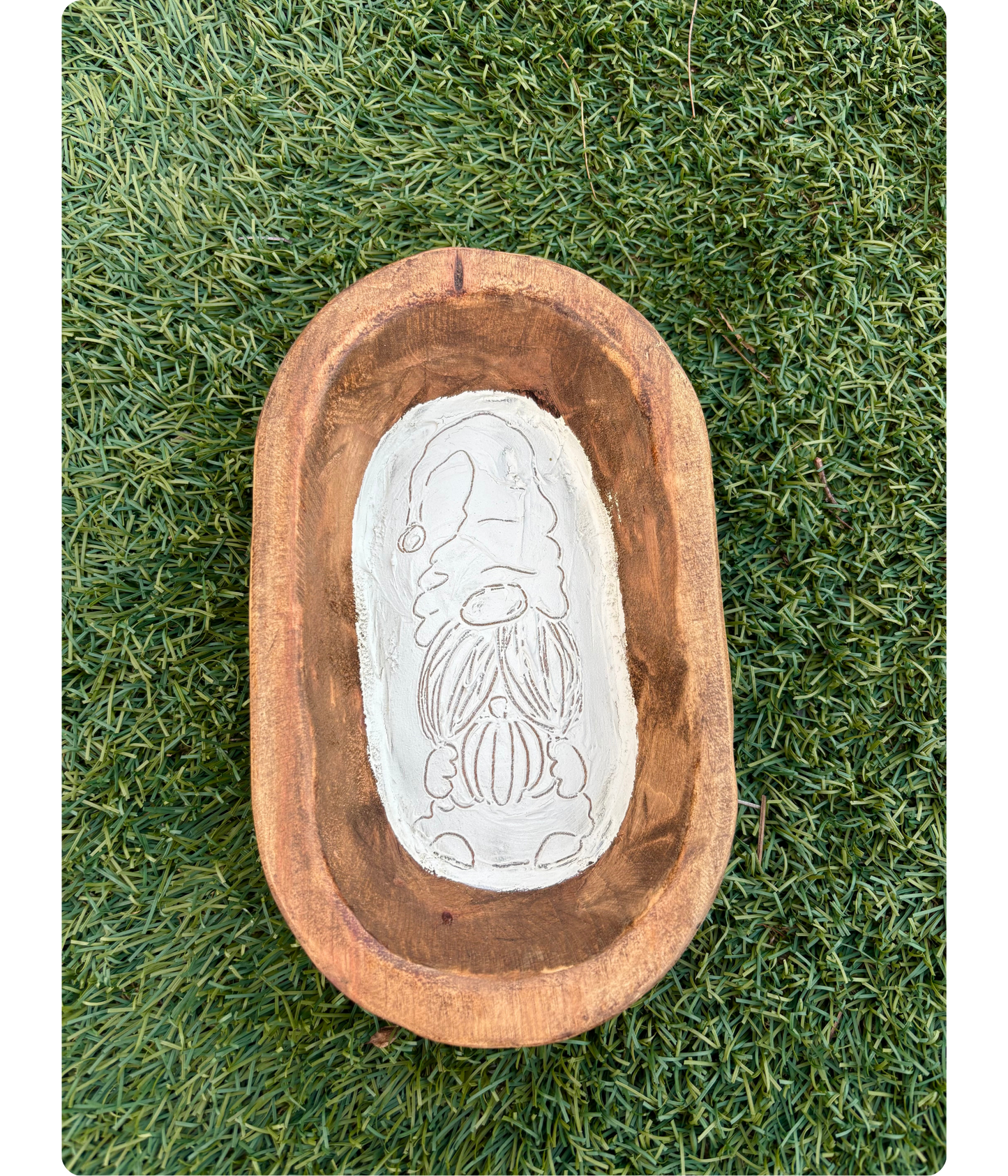 Pumpkin Gnome Mini Dough Bowl