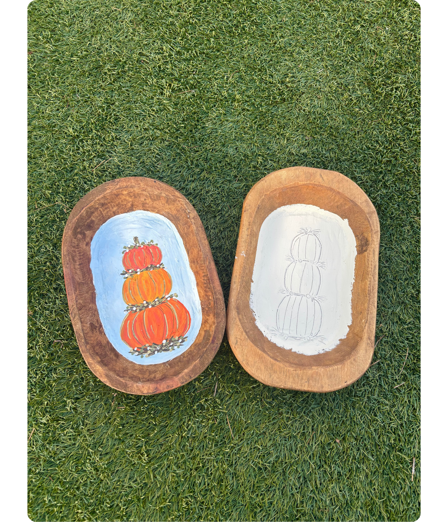 Pumpkin Stack Large Dough Bowl