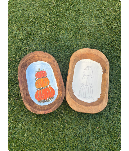 Pumpkin Stack Large Dough Bowl