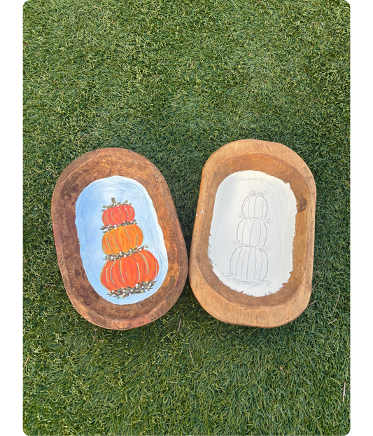 Pumpkin Stack Large Dough Bowl