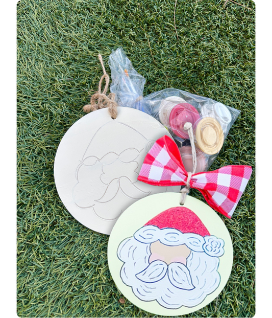 DIY 6" Santa Ornament