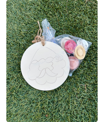 DIY 6" Santa Ornament