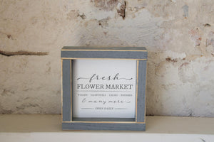 Flower Market Collection- Fresh Flower Market Sign