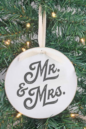 Farmhouse Wedding Collection- 6x6" Wood Ornament