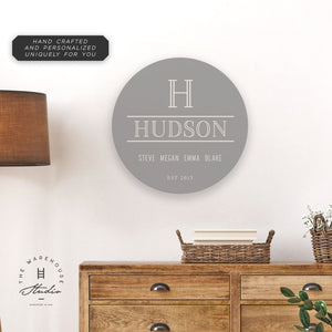 Round Custom Sign | Azote Collection