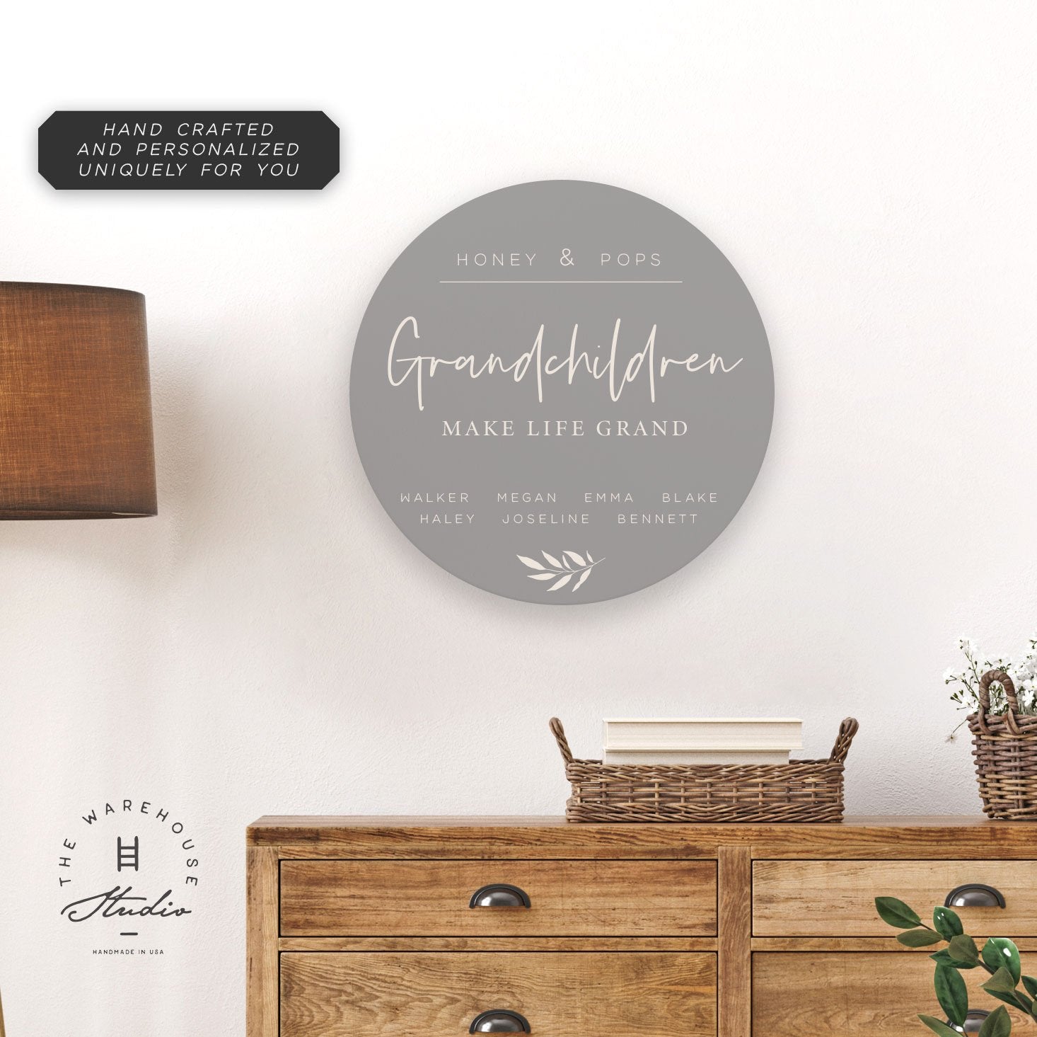 Custom Round Sign | Grand Life