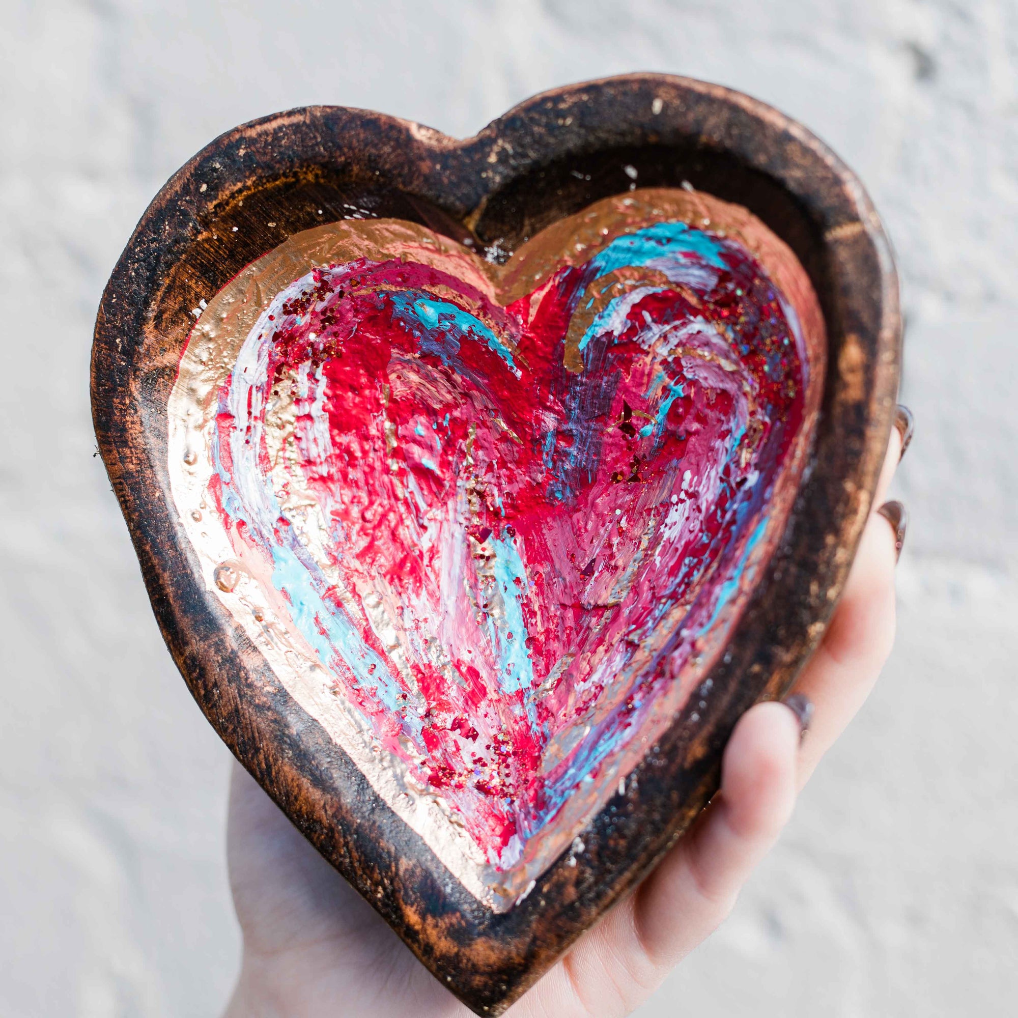 DIY Heart Dough Bowl/ GALENTINES