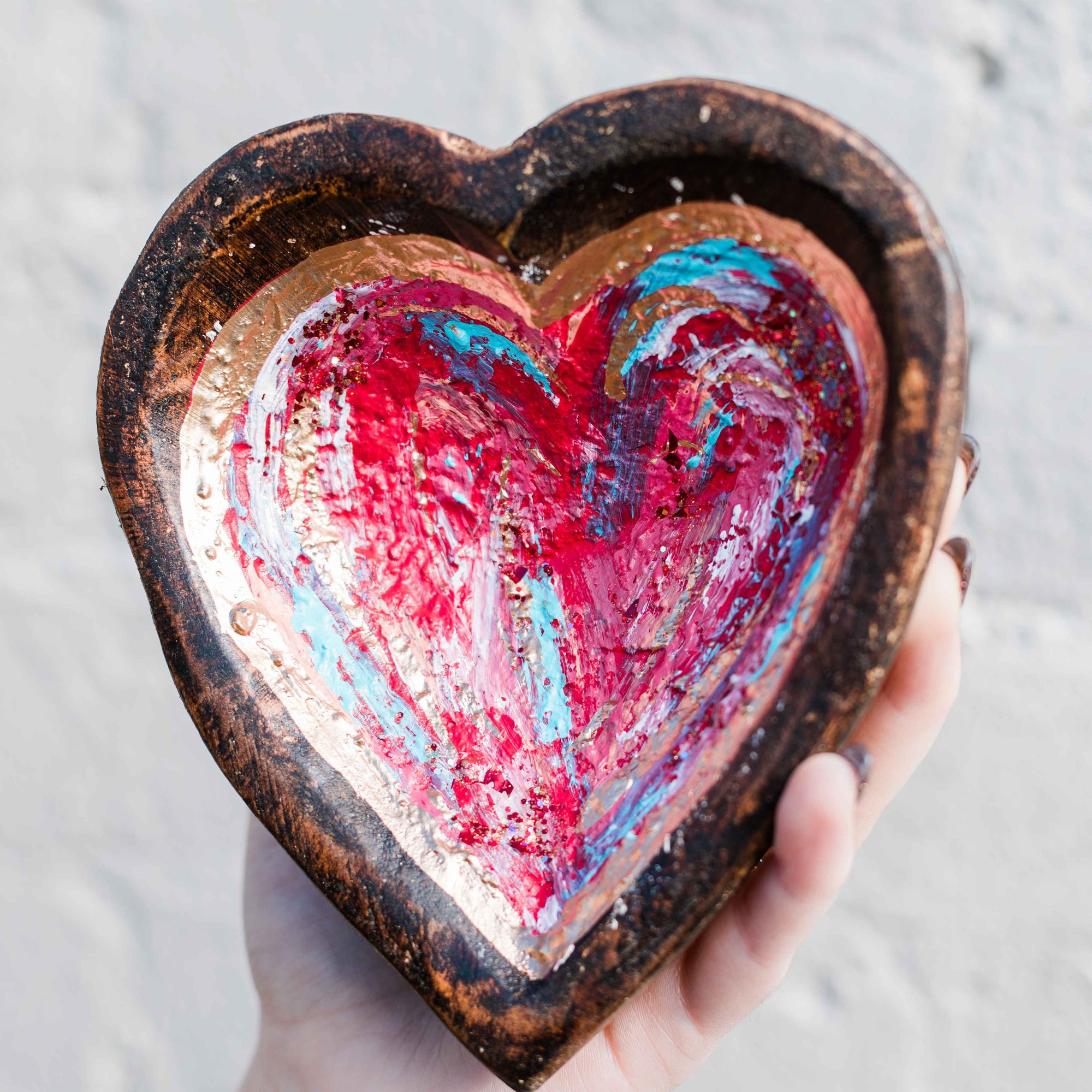 DIY Heart Dough Bowl