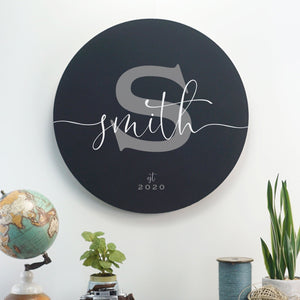 Round Sign | Family Sign | Last Name Sign