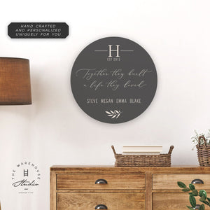 Custom Round Sign | Life Loved