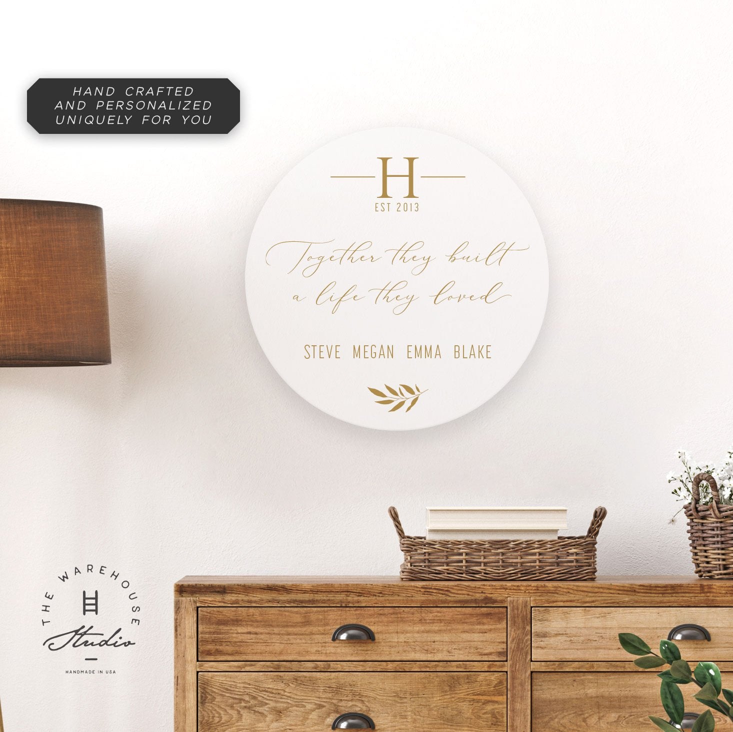 Custom Round Sign | Life Loved