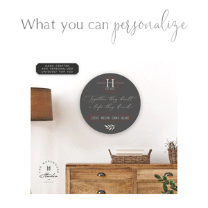 Custom Round Sign | Life Loved