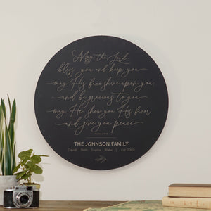 Round Wall Sign | Blessing Custom freeshipping - The WAREHOUSE Studio