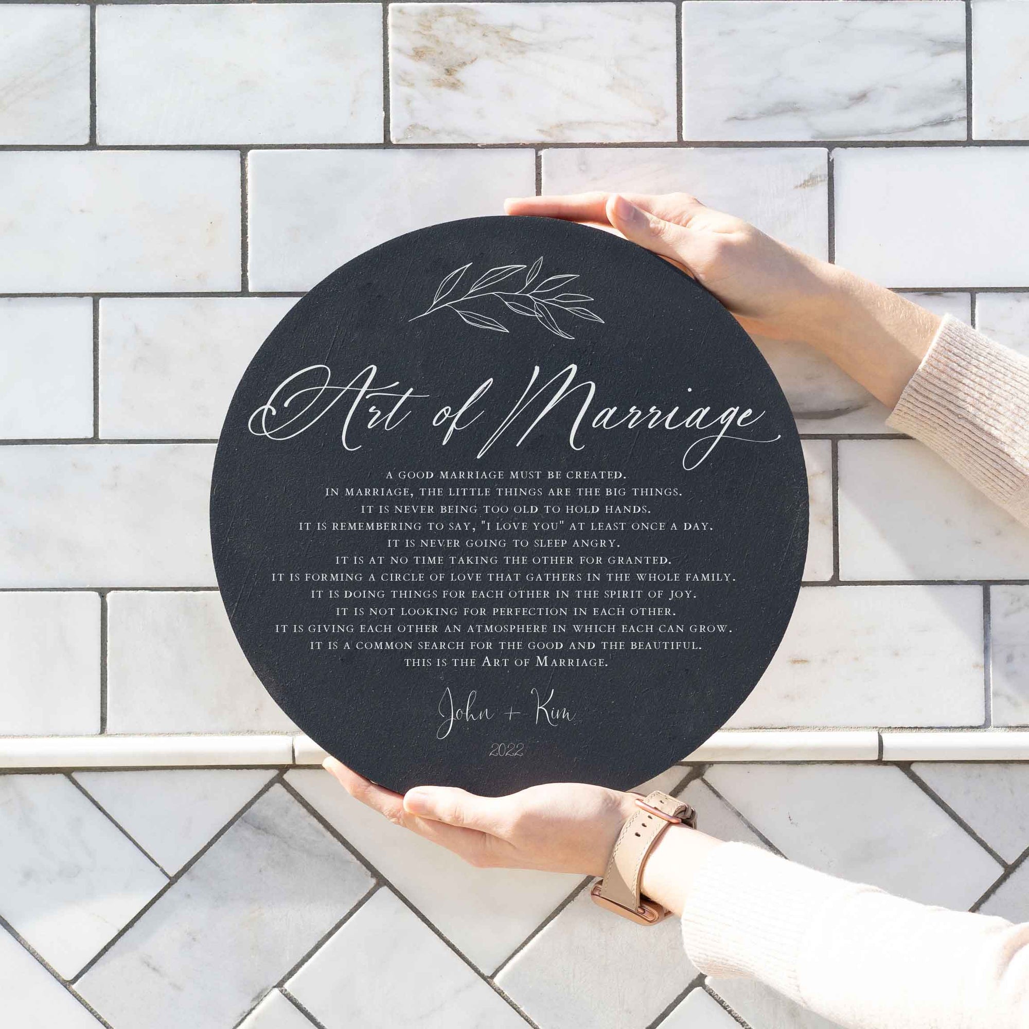 Art of Marriage Sign | Personalized Wedding Sign