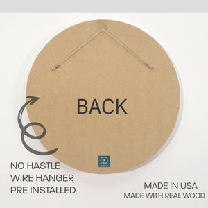 Custom Round Sign | Hudson Simple