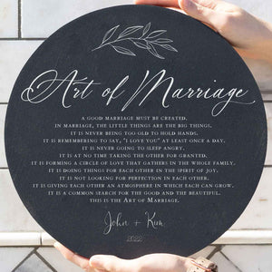 Art of Marriage Sign | Personalized Wedding Sign