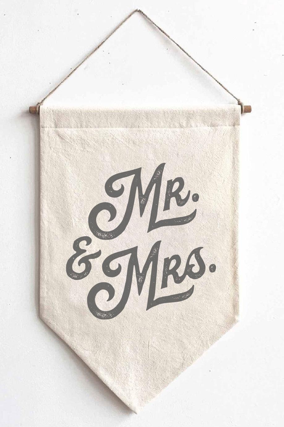 Farmhouse Wedding Collection- Mr & Mrs Banner