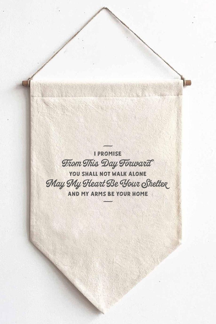 Farmhouse Wedding Collection- I Promise From This Day Banner